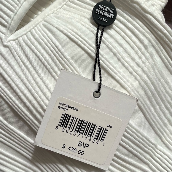 NWT Opening Ceremony White Flutter Dress - Sz S - Picture 4 of 4